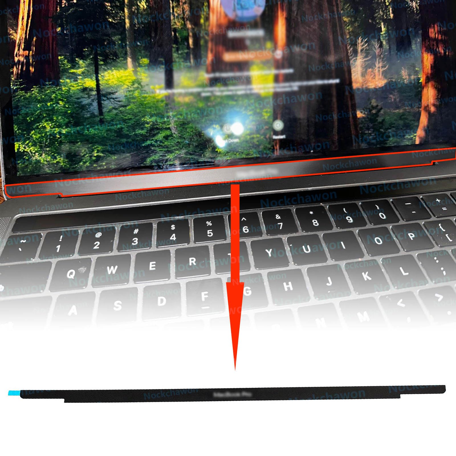 Amazon.com: LCD Screen Glass Trim Logo Bezel Front Cover